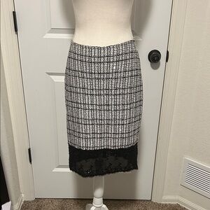 Women’s St John Multi Fabric Skirt Size 4 Made in USA PF14